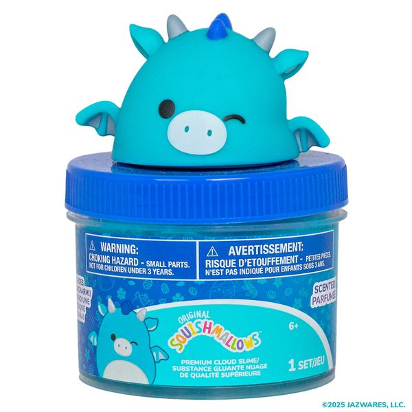 Squishmallow Slime In Jar With Character Topper