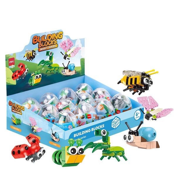 Deli Building Blocks Insect Series 12 Models Set