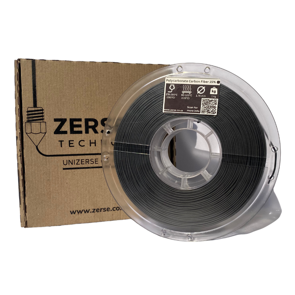 ZERSE 3D Polycarbonate Carbon Fiber filament 1.75mm (1kg)