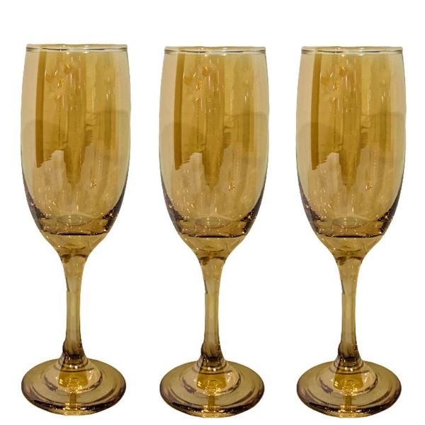 6 Pieces Gold Champagne Glass For Event