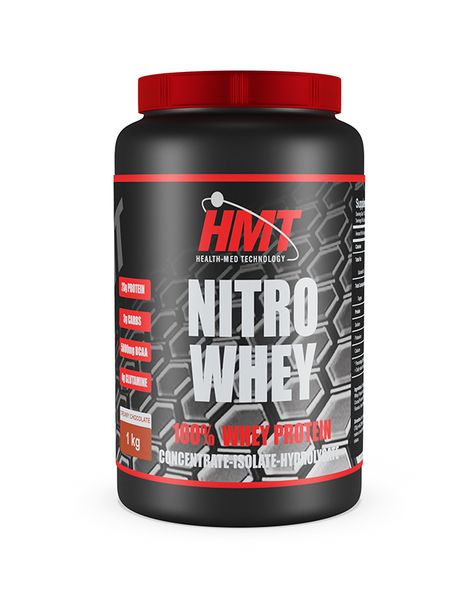 HMT 100% Whey Protein - Nitro Whey 1kg - Chocolate