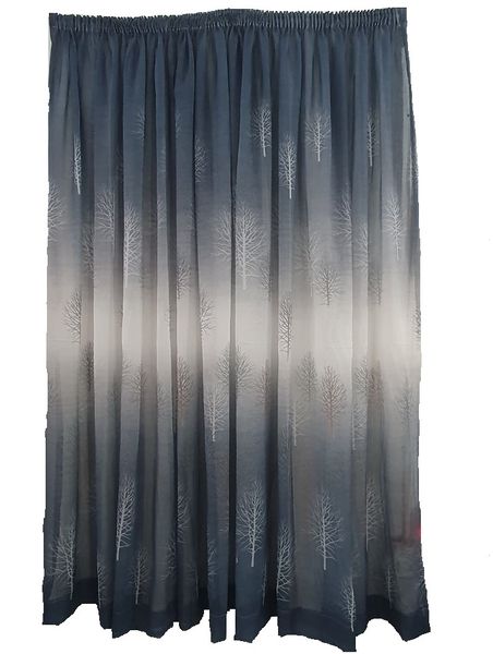 Gray lace curtain (Width 5m x Height 2.5m)