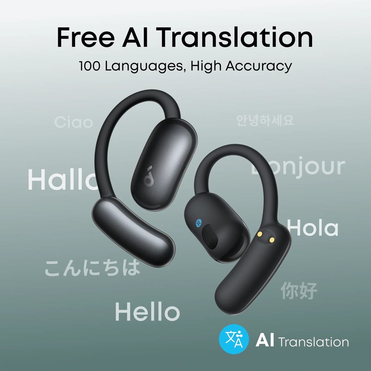 soundcore AeroFit 2 AI Assistant Open-Ear Earbuds | Shop Today