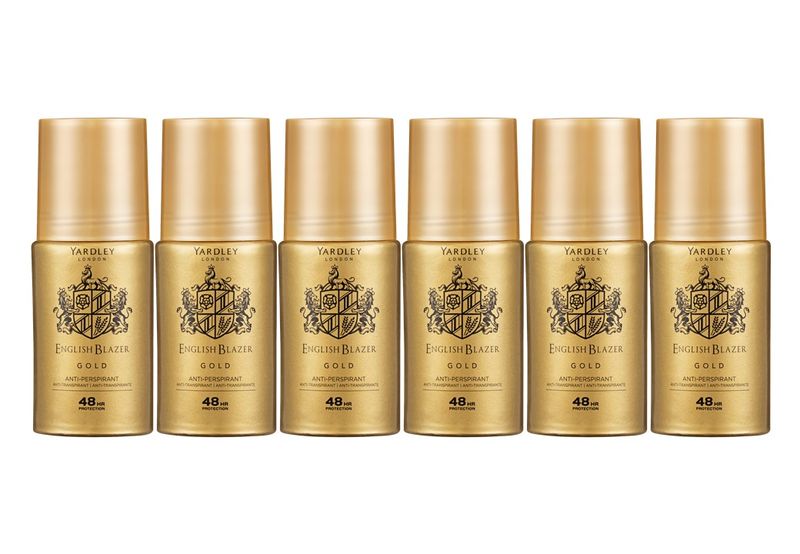 Yardley English Blazer Gold Anti-Perspirant 6 x 50ml