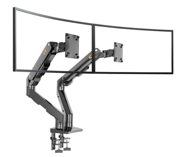 North Bayou Heavy Duty Dual Desk Arm Mount for 27"-34" Monitors ( G65)
