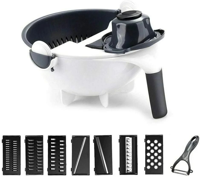 9-In-1 Vegetable Slicer and Rinser