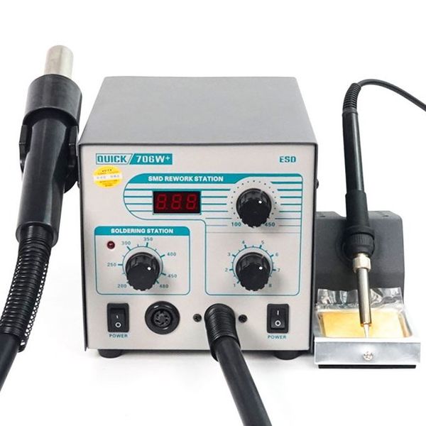 Quick 706W+ 2 In 1 SMD Rework Station Soldering Station