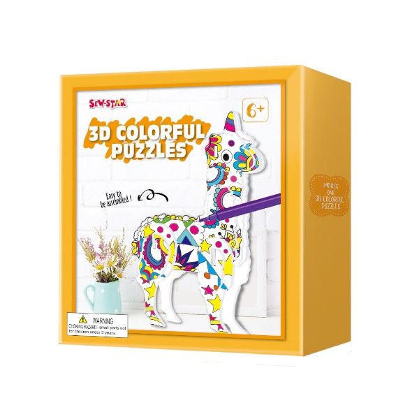 Sew-Star 3D Alpaca Puzzle - Make Your Own Kit