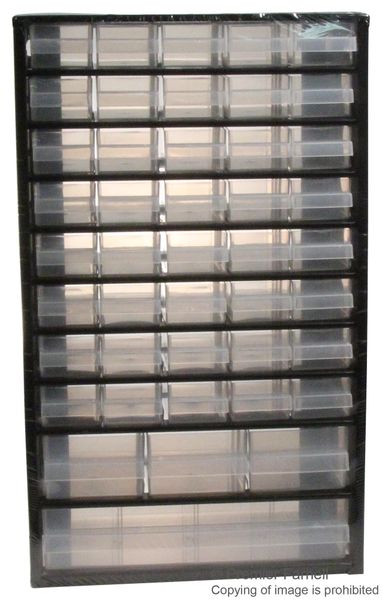 Raaco (126762) Storage Cabinet, Organiser, 44 Compartment, Steel
