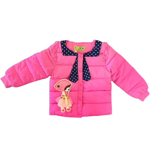 Kids Unique Winter Warm Fashionable Jackets-Pink