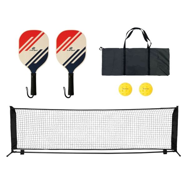 Half Court Pickleball Set - Portable Outdoor Game