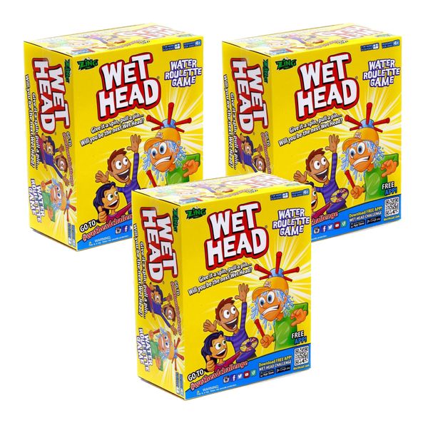 Wet Head Water Roulette Family Game Set - 3 Pack