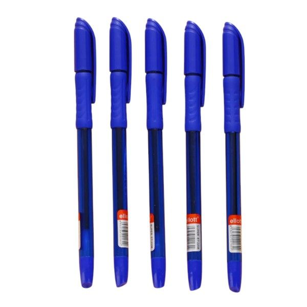 Classic Blue Ballpoint Pen Set - 5-Piece - Blue