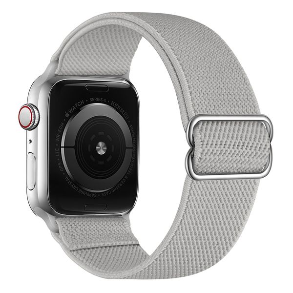 Nylon solo strap Compatible with Apple watch 42/44/45/49mm-Grey