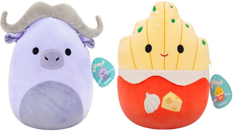 Squishmallows - Plush Water Buffalo and Garlic Fries - 12 Inch - 2 Pack