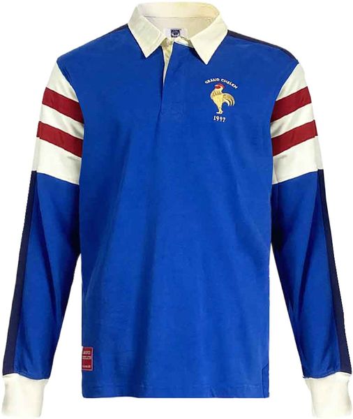 Ellis Rugby - Men's France Rugby Shirt 1997 - Blue