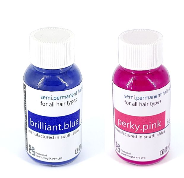 i.colour.me - Semi-Permanent Hair Colour Powder Combo - Brilliantblue&amp;pink