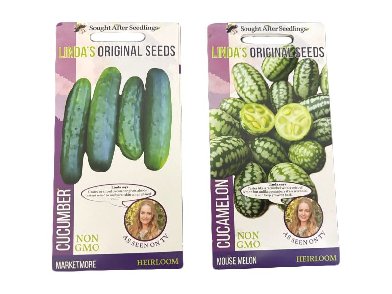 Linda's Original Seeds - Cucumber &amp; Cucamelon Combo
