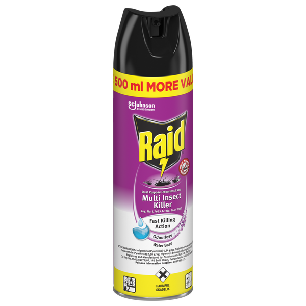 Raid Multi Insect Killer Odourless Mega Can 500ml