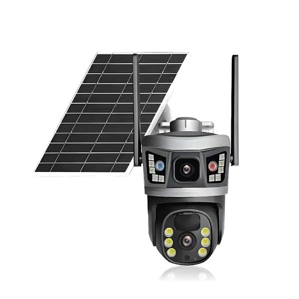 6MP 4G Solar PTZ Security Camera with SIM Slot, PIR Motion Detection