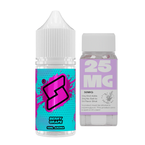 Bard x Vapour Mountain Berry Grape 25mg 30ml Longfill Kit