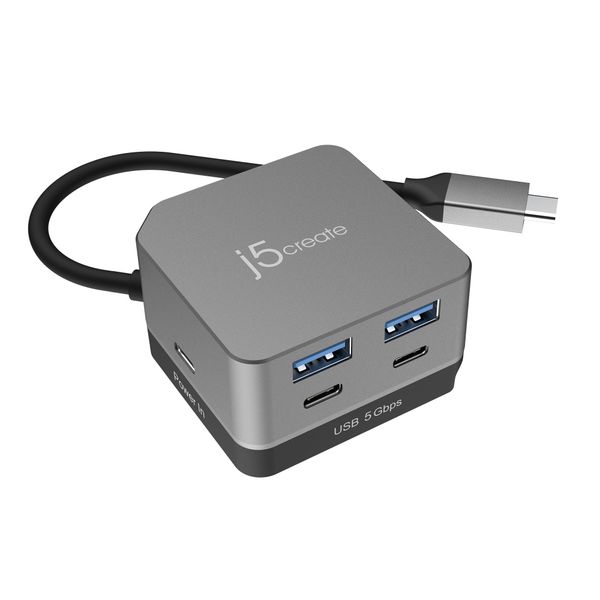 J5create JCD361 Flexible Ports USB-C 4K144 HDMI Hub - Cube Plus 6 in 1