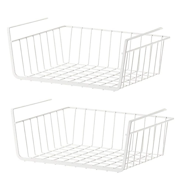 2 Pack Under Shelf Storage Basket - 40 x 24.5cm