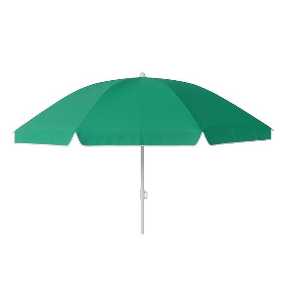 Poly-Cotton Colorful Beach Umbrella - Portable Outdoor Umbrella in 4 Colors
