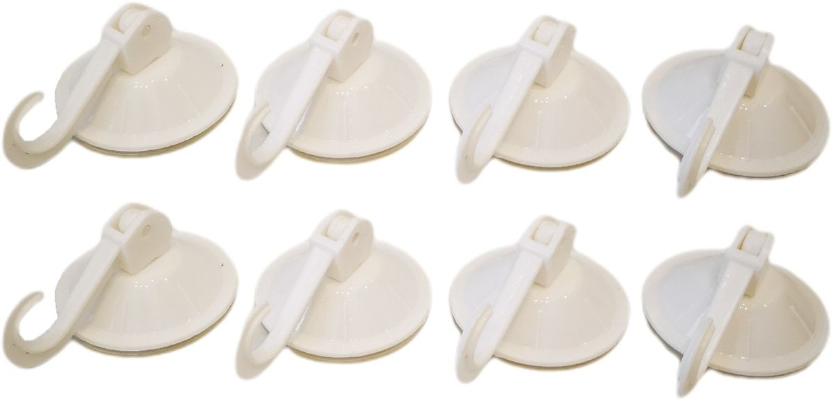 Plastic Suction Vacuum Hooks Set Of 8 | Shop Today. Get it Tomorrow ...