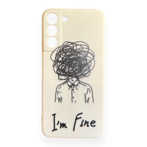 AMA Silicon Protective Case I Am Fine for Samsung A52 / A52s 5G