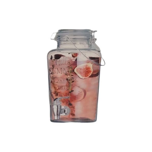 Glass Beverage Dispenser with Tap - 3L