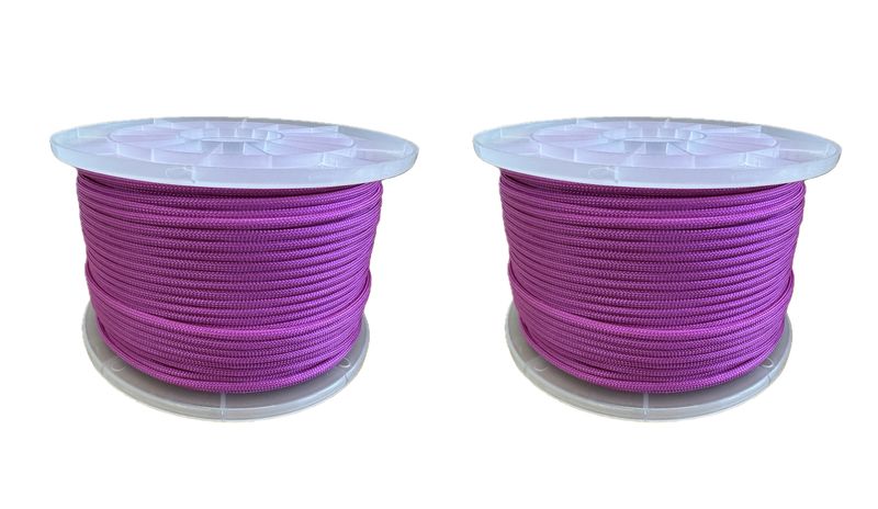 Paracord 550 Type III - 100% Nylon - Red Rose