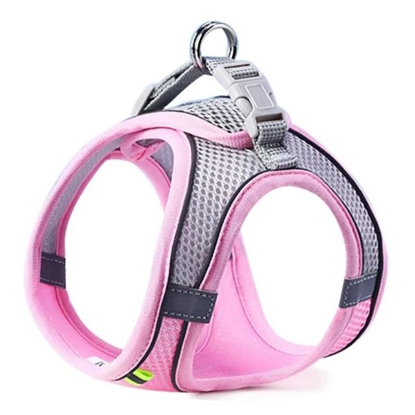 Cat Dog Harness Vest Chest Rope Set Reflective Breathable Adjustable Size S