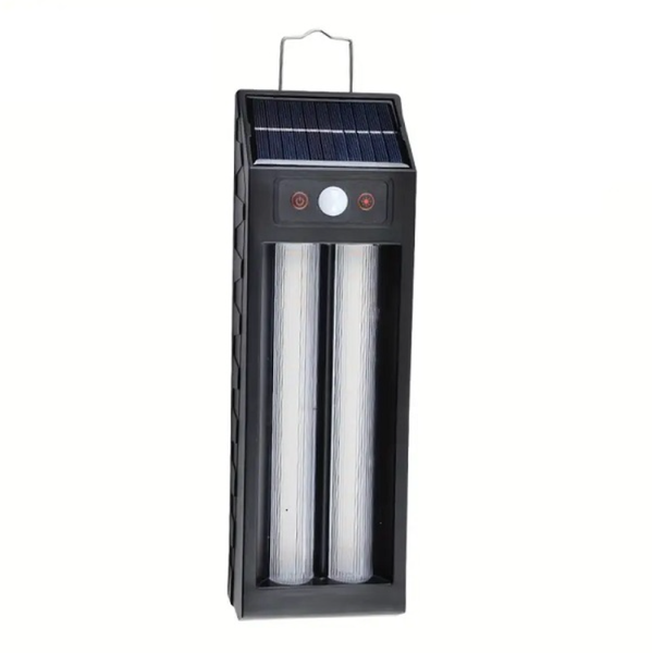 PM-184 Solar Sensor Wall Light - 18W Dual Head, 1200mAh, Hanging Hook