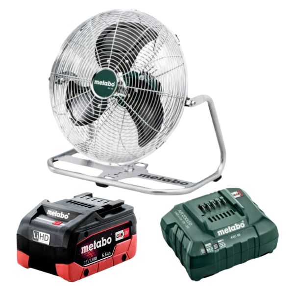 Metabo - Cordless Fan / AV 18 (606176850) With 5.5Ah Battery and Charger