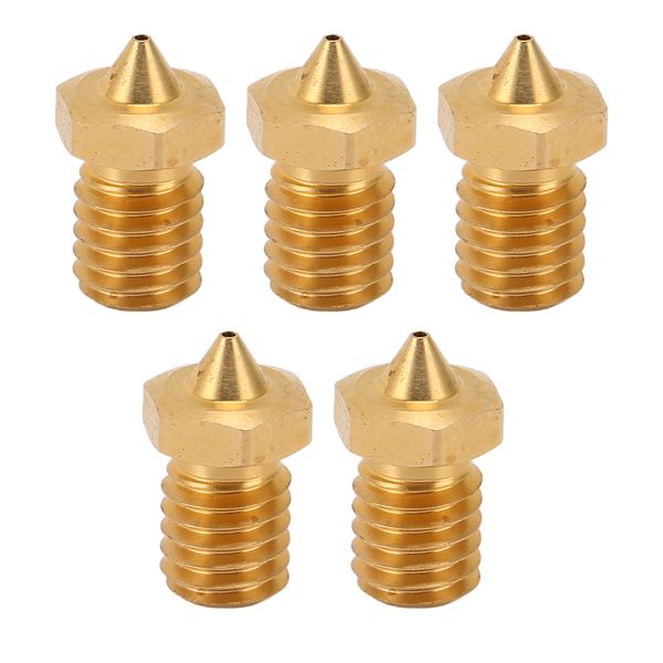5piece CHT V6 Printer Nozzle 3Hole for 1.75mm PLA ABS TPU PA Materials0.4mm