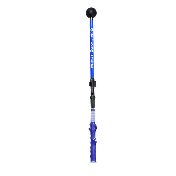 Golf Training Aid Multi Adjustable Golf Swing Training Stick Blue