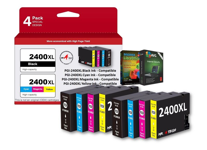MR A TECH Ink Cartridge Compatible with Canon PIG-2400XL/PG-2400XL/2400/C-2400