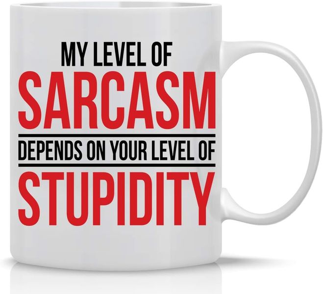 Sarcasm vs Stupidity-Mother's Day-Valentine-Father's Day-Christmas Gift Mug