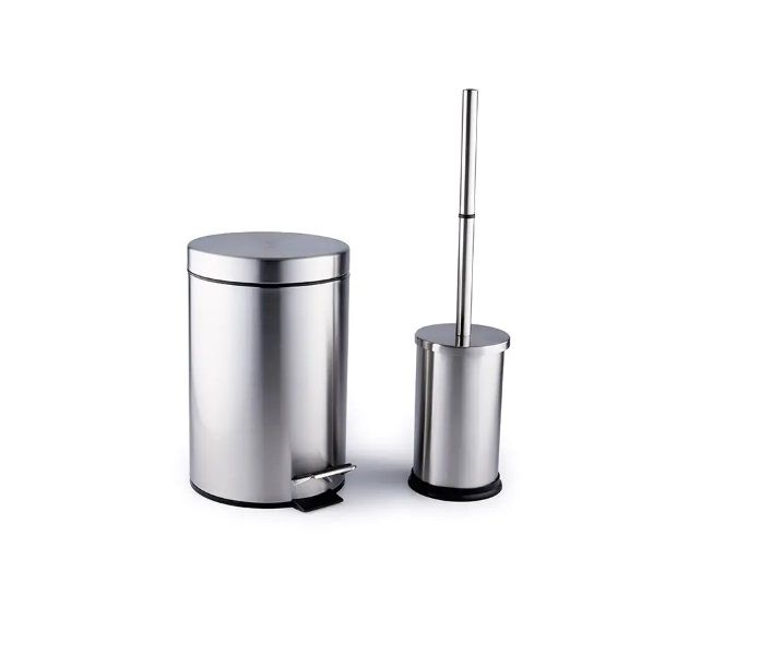 Stainless Steel 2-Piece Bathroom Accessory Set
