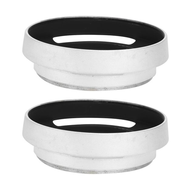 2Pcs 52mm Metal Lens Hood - Replacement For Leica