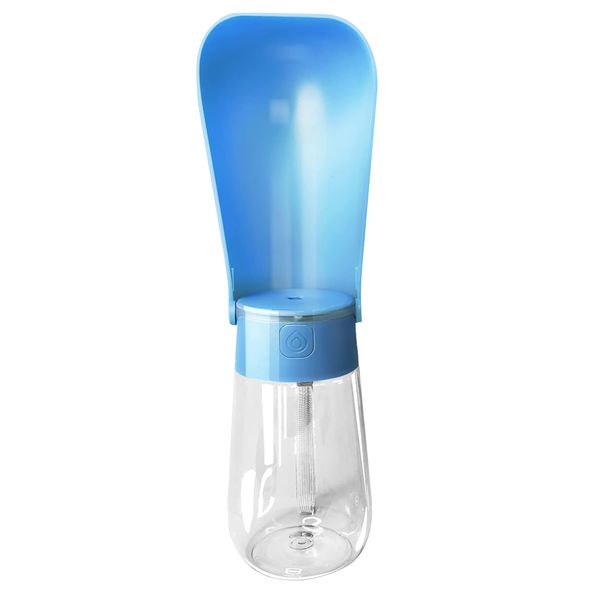 450ml Foldable Pet Water Bottle Portable Dog Cup Leak Proof Feeder