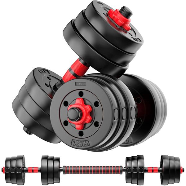 Dumbbell Weights Set 20KG Barbell Set &amp; Connecting Rod Lifting Training Set