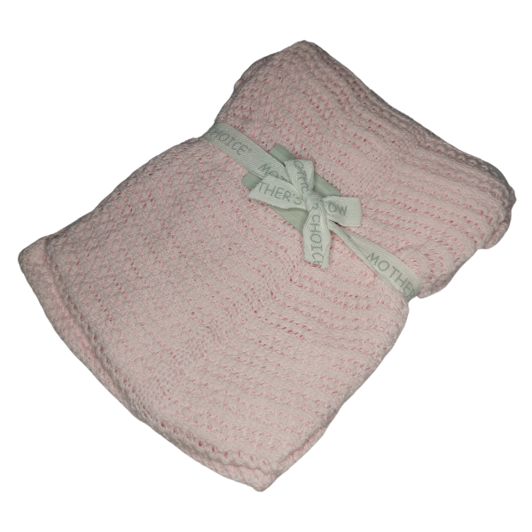 Mothers Choice - Cellular Baby Receiving Blanket - Blue