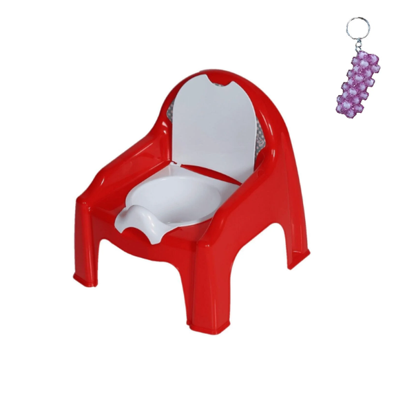 Red Baby Potty Training Chair &amp; Key Holder