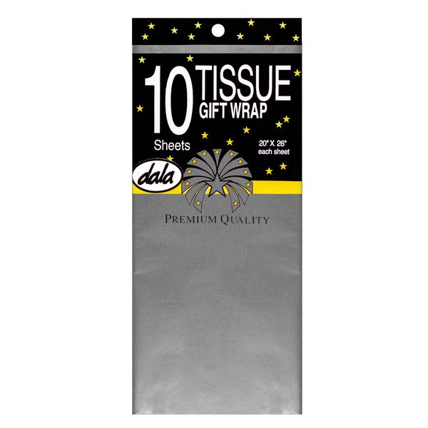 Dala Tissue Paper Metallic Silver 10 Sheets