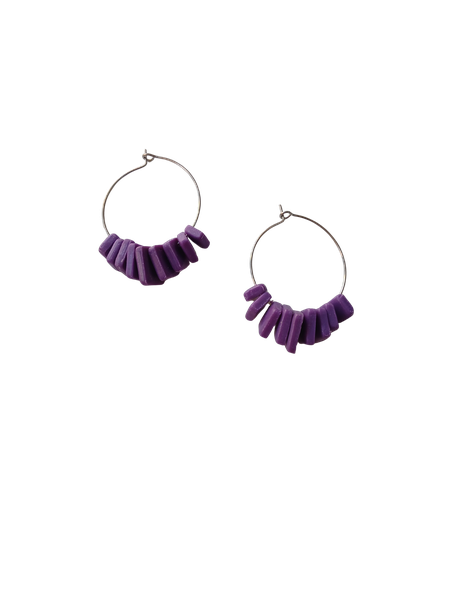 Power Spiral Hoops Earrings
