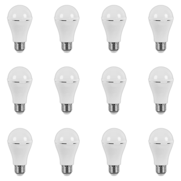 Starlit 7W A60 Emergency Bulb E27 6500K- 12 Pack