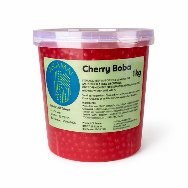 Cherry Boba Pearls 1kg Popping Boba for Bubble Tea