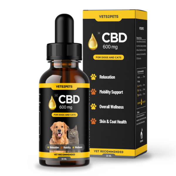 Vets2Pets CBD Oil Dogs &amp; Cats Calming Support - 30ml